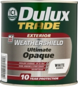DULUX TRADE WEATHERSHIELD ULTIMATE OPAQUE WHITE 1L