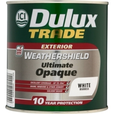 DULUX TRADE WEATHERSHIELD ULTIMATE OPAQUE WHITE 1L