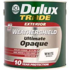 DULUX TRADE WEATHERSHIELD ULTIMATE OPAQUE WHITE 2.5L