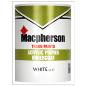MACPHERSON ACRYLIC PRIMER UNDERCOAT WHITE 5LITRE