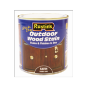 RUSTINS Q/D Outdoor Wood Stain Ebony 1ltr