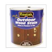 RUSTINS Q/D Outdoor Wood Stain Ebony 2.5ltr