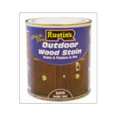 RUSTINS Q/D Outdoor Wood Stain Ebony 500ml
