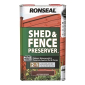 RONSEAL SHED & FENCE PRESERVER AUTUMN BROWN 5LITRE