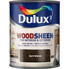 DULUX WATERBASED WOODSHEEN DARK WALNUT 750ML