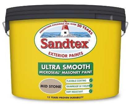 SANDTEX RETAIL Ultra Smooth Masonry Mid Stone 10L - Winterstoke ...