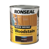 RONSEAL QUICK DRYING WOODSTAIN SATIN WALNUT 750MLS