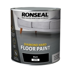 RONSEAL DIAMOND HARD FLOOR PAINT BLACK 2.5LT