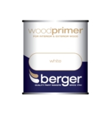BERGER WOOD PRIMER WHITE 750MLS