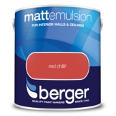 BERGER MATT EMULSION RED CHILLI 2.5 LTR