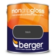 BERGER NON DRIP GLOSS BLACK 2.5 LTR