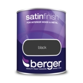 BERGER SATIN FINISH BLACK 750MLS