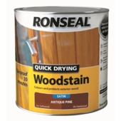 RONSEAL QUICK DRYING WOODSTAIN SATIN ANTIQUE PINE 2.5LITRE