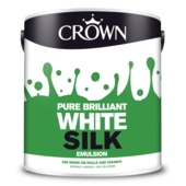 CROWN RETAIL VINYL SILK BRILLIANT WHITE 2.5LITRE
