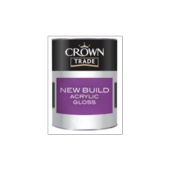 CROWN TRADE New Build Acrylic Gloss White 5LITRE
