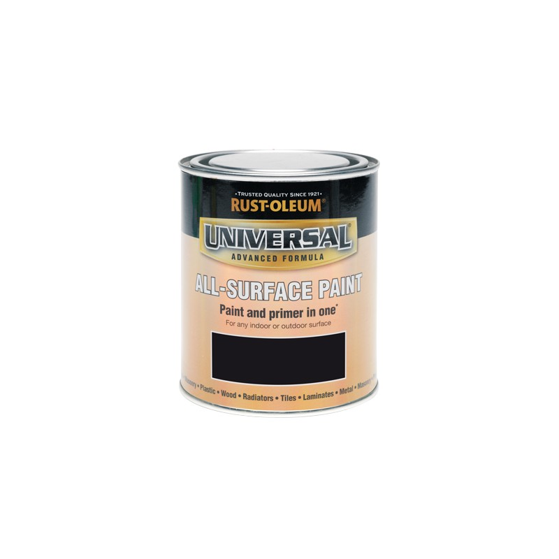 RustOleum UNIVERSAL MATT BLACK 250ML Winterstoke Decorators Supplies