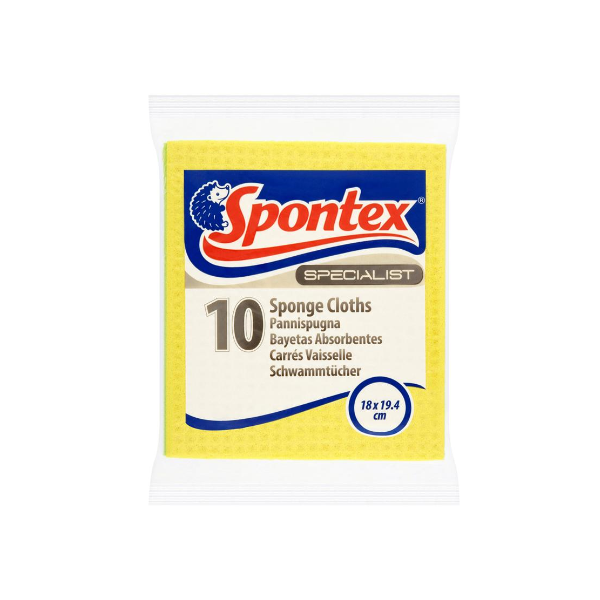 SPONTEX SPECIALIST SPONGE CLOTHS 18x 19.4cm (10)
