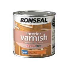 RONSEAL INTERIOR VARNISH SATIN ANTIQUE PINE 250ml