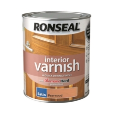 RONSEAL INTERIOR VARNISH SATIN PEARWOOD 250ml