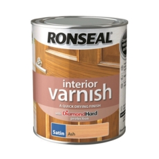 RONSEAL INTERIOR VARNISH SATIN ASH 750ml