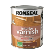 RONSEAL INTERIOR VARNISH MATT DARK OAK 250ml