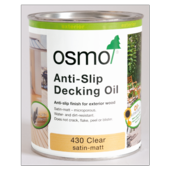 OSMO ANTI-SL;IP DECKING OIL CLEAR MATT 430 2.5LITRE
