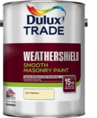 DULUX TRADE WEATHERSHIELD SMOOTH BUTTERMILK 5LITRE