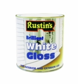 RUSTINS QUICK DRY GLOSS BRILLIANT WHITE LITRE