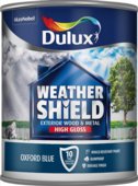 DULUX RETAIL WEATHERSHIELD HIGH GLOSS OXFORD BLUE 750MLS
