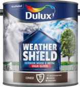 DULUX RETAIL WEATHERSHIELD HIGH GLOSS CONKER 2.5LITRE