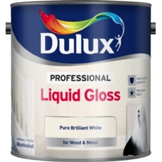 DULUX RETAIL GLOSS FINISH PURE BRILLIANT WHITE 2.5LITRE