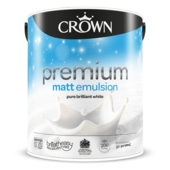 CROWN MATT EMULSION BRILLIANT WHITE 6 LITRES