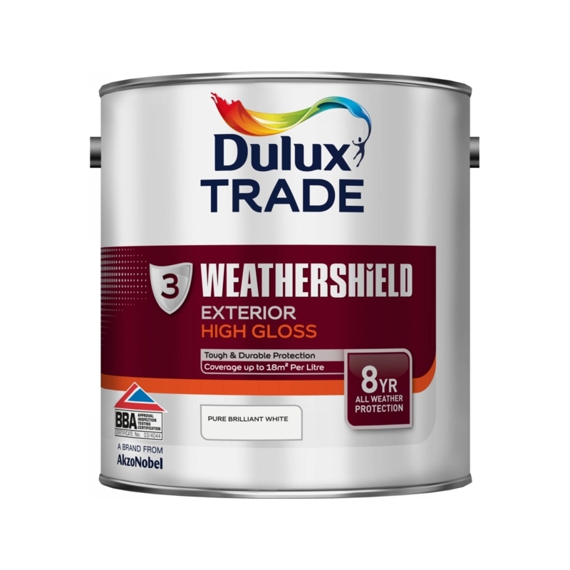 DULUX TRADE WEATHERSHIELD GLOSS TINTED COLOUR LB 2.5LT Winterstoke