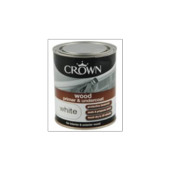 CROWN RETAIL WOOD PRIMER & UNDERCOAT WHITE 750MLS