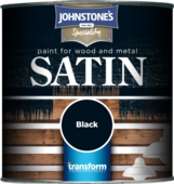 Johnstone's Transform Paint Wood and Metal Satin Black 750