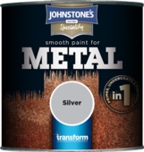 Johnstone's Transform Smooth Metal Paint Smooth Silver 750m