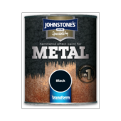 Johnstone's Transform Hammered effect paint for Metal Black