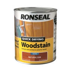 RONSEAL QUICK DRYING WOODSTAIN SATIN NATURAL OAK 750MLS
