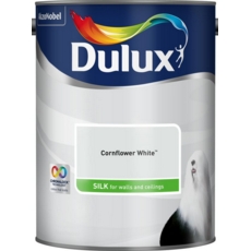 DULUX RETAIL VINYL SILK CORNFLOWER WHITE  5LITRE