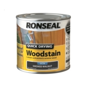 RONSEAL QUICK DRY WOODSTAIN SATIN SMOKED WALNUT 250ML
