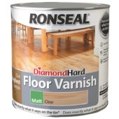 RONSEAL DIAMOND HARD FLOOR VARNISH CLEAR MATT 2.5LITRE