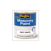 Rustins Masonry Paint White 250ml