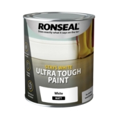 RONSEAL Stays White Ultra Tough Paint White Matt 750ml