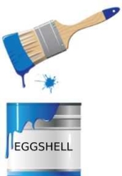Eggshell paint