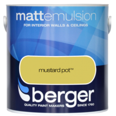 BERGER MATT EMULSION MUSTARD POT 2.5L