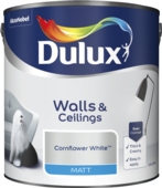 DULUX RETAIL VINYL MATT CORNFLOWER WHITE 2.5LITRE