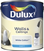 DULUX RETAIL MATT WHITE COTTON 2.5L