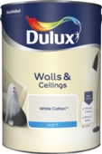 DULUX RETAIL MATT WHITE COTTON 5L