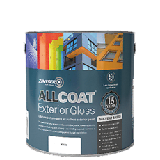 ZINSSER ALLCOAT EXTERIOR SOLVENT GLOSS WHITE 2.5L