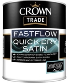CROWN TRADE FASTFLOW QUICK DRY SATIN WHITE LITRE